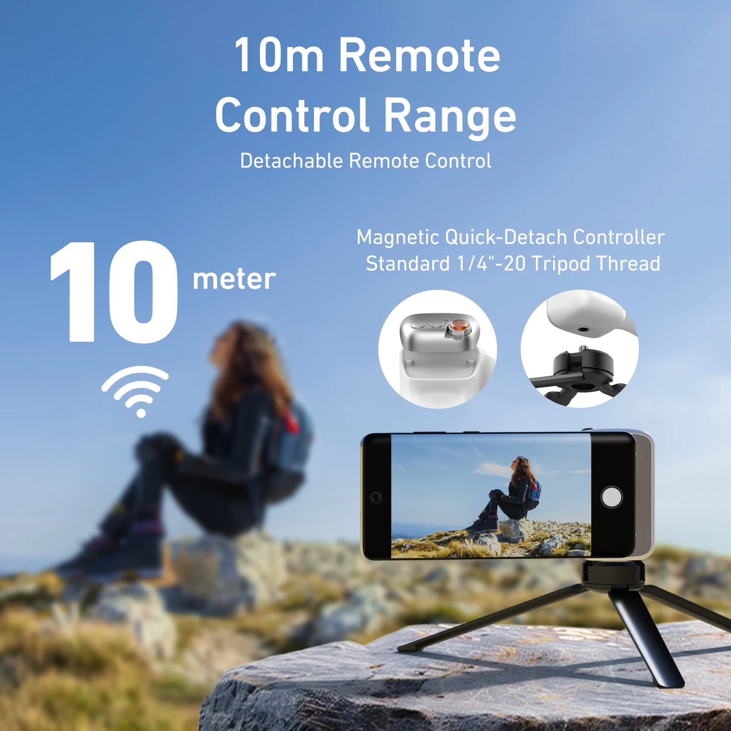 Magnetic Phone Camera Shoot Hand Grip Phone Holder Shooting Aid Remote Control Handle for Iphone HUAWEI SAMSUNG Phone