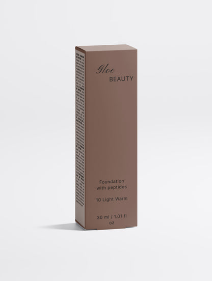 Foundation with Peptides, 10 Light Warm