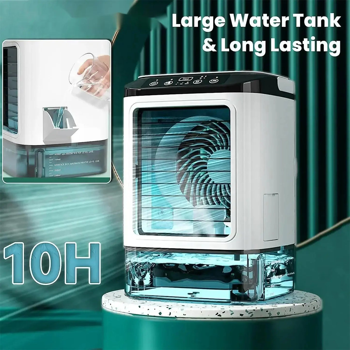 900ml 2-in-1 Air Cooler and Humidifier