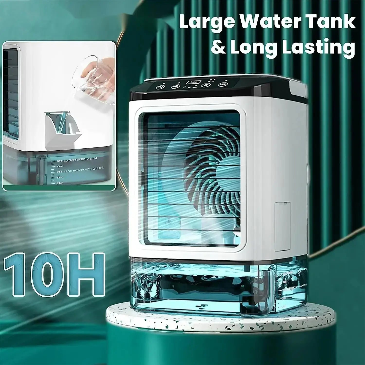 900ml 2-in-1 Air Cooler and Humidifier